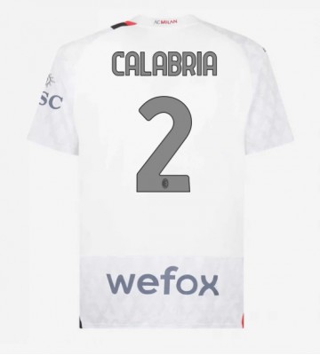AC Milan Davide Calabria #2 Replica Away Stadium Shirt 2023-24 Short Sleeve